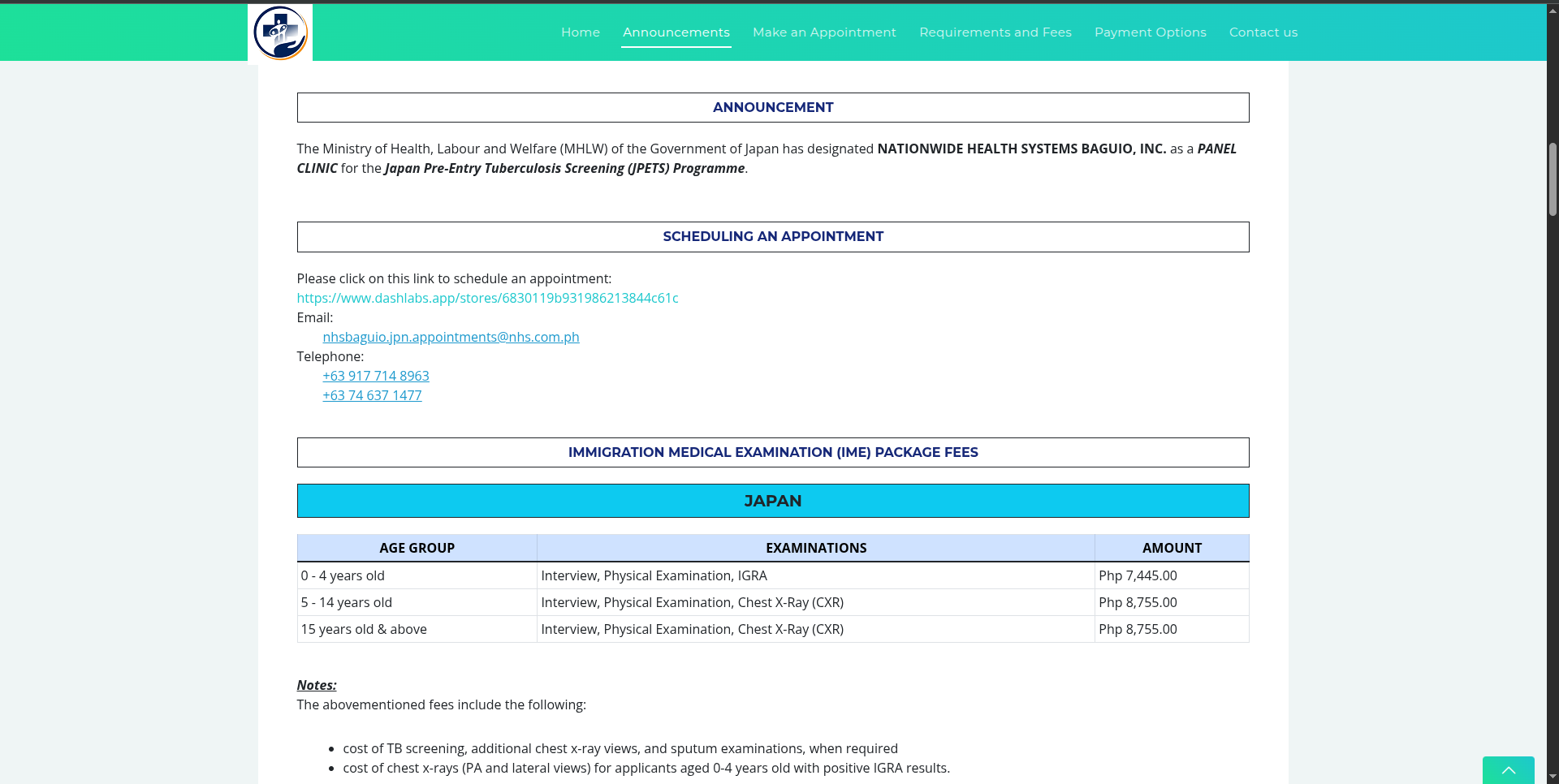 NHSI website